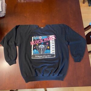 1990’s Tempe Arizona New Years Block Party Crewneck Sweatshirt Hanes Tag Size XL